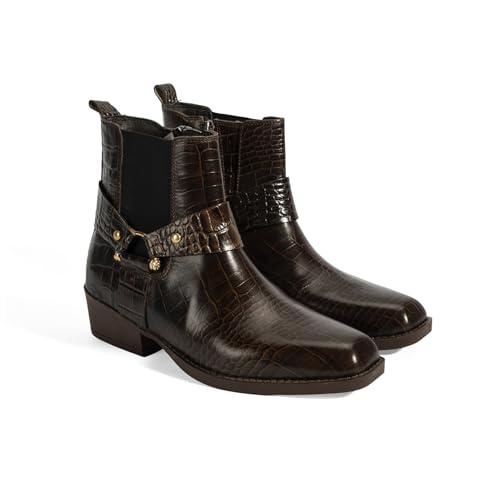 DESA Damen-Lederstiefeletten – Echtes Leder, Allwetterschutz, bequemer Flacher Absatz für den Alltag und besondere Anlässe | Braun - 37 DESA Damen-Lederstiefeletten – Echtes Leder, Allwetterschutz, bequemer Flacher Absatz für den Alltag und besondere Anlässe | Braun - 37 von DESA