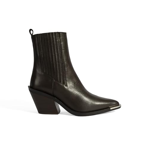 DESA Damenstiefel aus echtem Leder – Stylische Stiefeletten für Herbst/Winter – Zum Hineinschlüpfen, runde Zehenpartie, Blockabsatz, regenfest, Außenseite und Futter aus Leder | Braun - 39 DESA Damenstiefel aus echtem Leder – Stylische Stiefeletten für Herbst/Winter – Zum Hineinschlüpfen, runde Zehenpartie, Blockabsatz, regenfest, Außenseite und Futter aus Leder | Braun - 39 von DESA