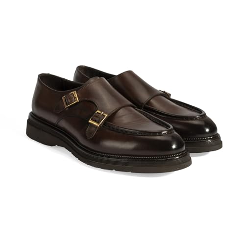 DESA Herren-Leder-Slipper | Klassischer Schuh für den Alltag | Elegantes Antik-Design | Obermaterial und Futter aus echtem Leder | Perfekt für den Alltag und besondere Anlässe | Braun - 43 DESA Herren-Leder-Slipper | Klassischer Schuh für den Alltag | Elegantes Antik-Design | Obermaterial und Futter aus echtem Leder | Perfekt für den Alltag und besondere Anlässe | Braun - 43 von DESA
