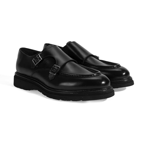 DESA Herren-Leder-Slipper | Klassischer Schuh für den Alltag | Elegantes Antik-Design | Obermaterial und Futter aus echtem Leder | Perfekt für den Alltag und besondere Anlässe | Schwarz - 41 DESA Herren-Leder-Slipper | Klassischer Schuh für den Alltag | Elegantes Antik-Design | Obermaterial und Futter aus echtem Leder | Perfekt für den Alltag und besondere Anlässe | Schwarz - 41 von DESA