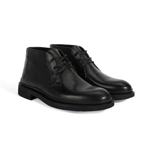 DESA Herrenstiefel – Premium-Leder, strapazierfähiges Winterdesign, Bequeme Passform, stylische Knöchellänge für Herbst/Winter | Schwarz - 43 DESA Herrenstiefel – Premium-Leder, strapazierfähiges Winterdesign, Bequeme Passform, stylische Knöchellänge für Herbst/Winter | Schwarz - 43 von DESA