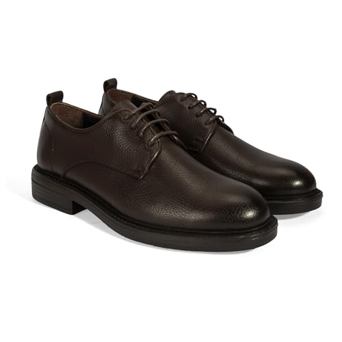 DESA Lässige Derby-Schuhe aus echtem Leder für Herren Schwarze Schnürschuhe, bequem und stilvoll für Alltag und Veranstaltungen, atmungsaktiv mit Lederfutter | Braun - 43 DESA Lässige Derby-Schuhe aus echtem Leder für Herren Schwarze Schnürschuhe, bequem und stilvoll für Alltag und Veranstaltungen, atmungsaktiv mit Lederfutter | Braun - 43 von DESA