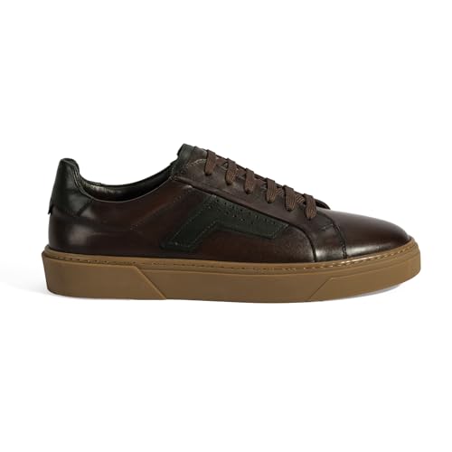 DESA Herren-Schnürschuhe aus Leder, lässig, echtes Lederdesign für täglichen Komfort und Stil, atmungsaktiv und regenfreundlich, Herbst-/Winterkleidung, mittlere Absatzhöhe, Flache Sohle | Braun - 43 DESA Herren-Schnürschuhe aus Leder, lässig, echtes Lederdesign für täglichen Komfort und Stil, atmungsaktiv und regenfreundlich, Herbst-/Winterkleidung, mittlere Absatzhöhe, Flache Sohle | Braun - 43 von DESA
