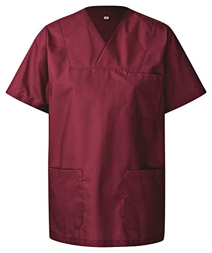 DESERMO Kasack Berufsbekleidung Unisex|Kasacks Damen Pflege aus hochwertiger Baumwollmischung in 10 Farben|Kasack Herren mit 3 Taschen & Stifthalter|Waschbar 90° & autoklavierbar von DESERMO