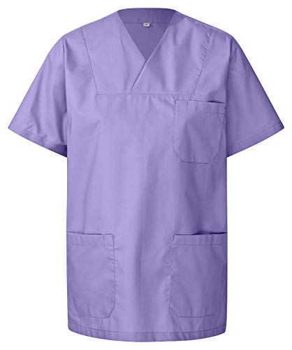 DESERMO Kasack Berufsbekleidung Unisex|Kasacks Damen Pflege aus hochwertiger Baumwollmischung in 10 Farben|Kasack Herren mit 3 Taschen & Stifthalter|Waschbar 90° & autoklavierbar von DESERMO