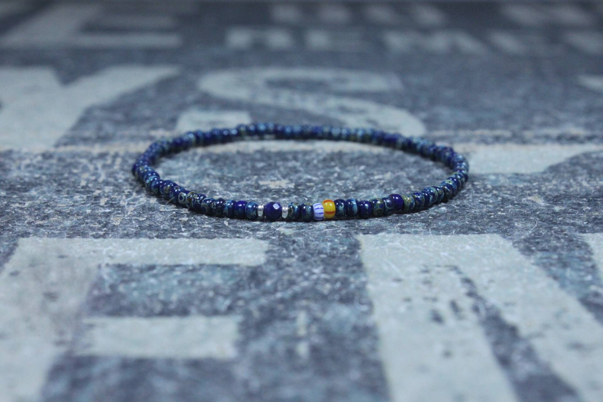 Lapis Lazuli Armband, Herren Schmuck, Perlen Freundschaftsarmband, Geschenk Für Männer, Mann von DESERTDUSTMEN