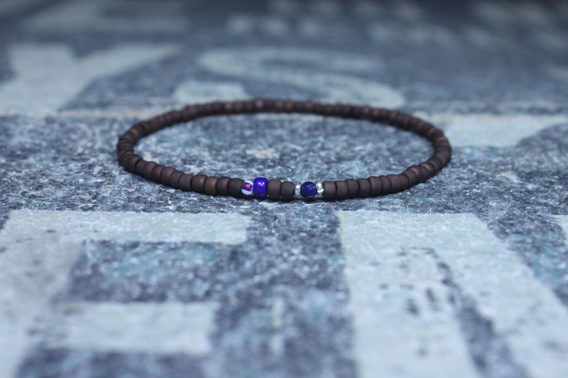 Lapis Lazuli Armband, Herren Schmuck, Perlen Freundschaftsarmband, Geschenk Für Männer, Mann von DESERTDUSTMEN