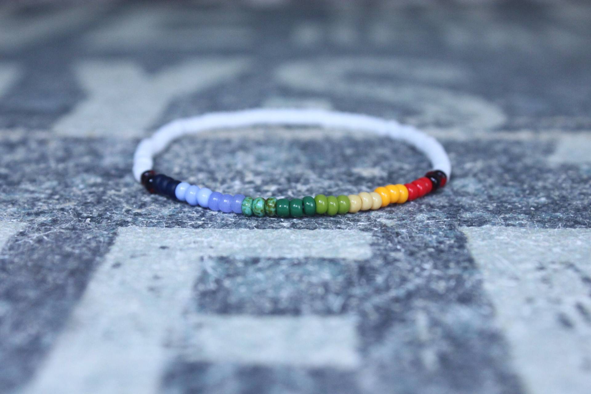 Regenbogen Armband Männer, Herren Multicolor, Chakra Armband, Herrenschmuck, Perlen Freund Geschenk von DESERTDUSTMEN