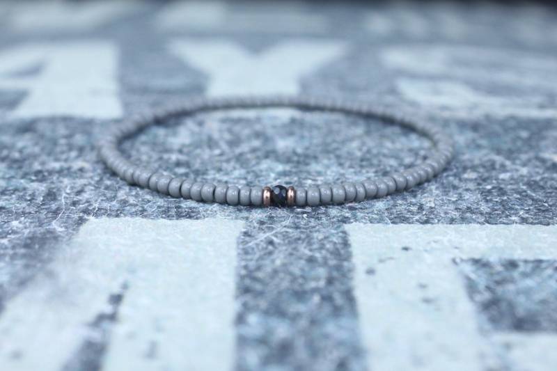 Schwarz Spinell Armband Für Ihn Mann Schmuck Geschenk Freund von DESERTDUSTMEN