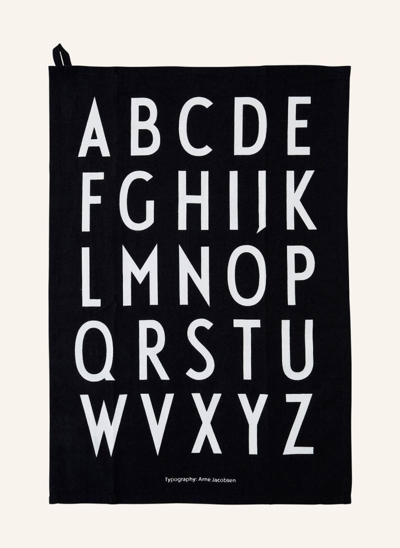Design Letters 2er-Set Geschirrtücher schwarz von DESIGN LETTERS