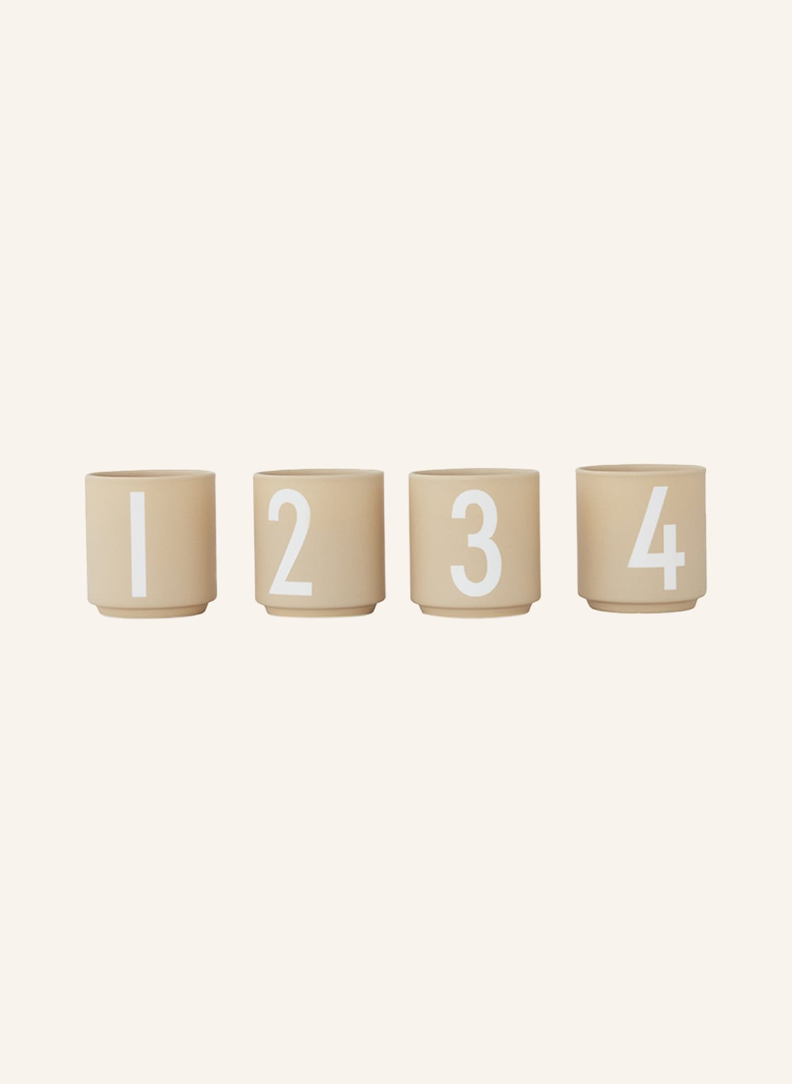 Design Letters 4er-Set Kerzenhalter beige Design Letters 4er-Set Kerzenhalter beige von DESIGN LETTERS