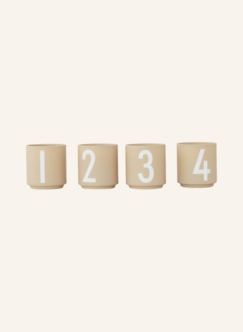 Design Letters 4er-Set Kerzenhalter beige Design Letters 4er-Set Kerzenhalter beige von DESIGN LETTERS
