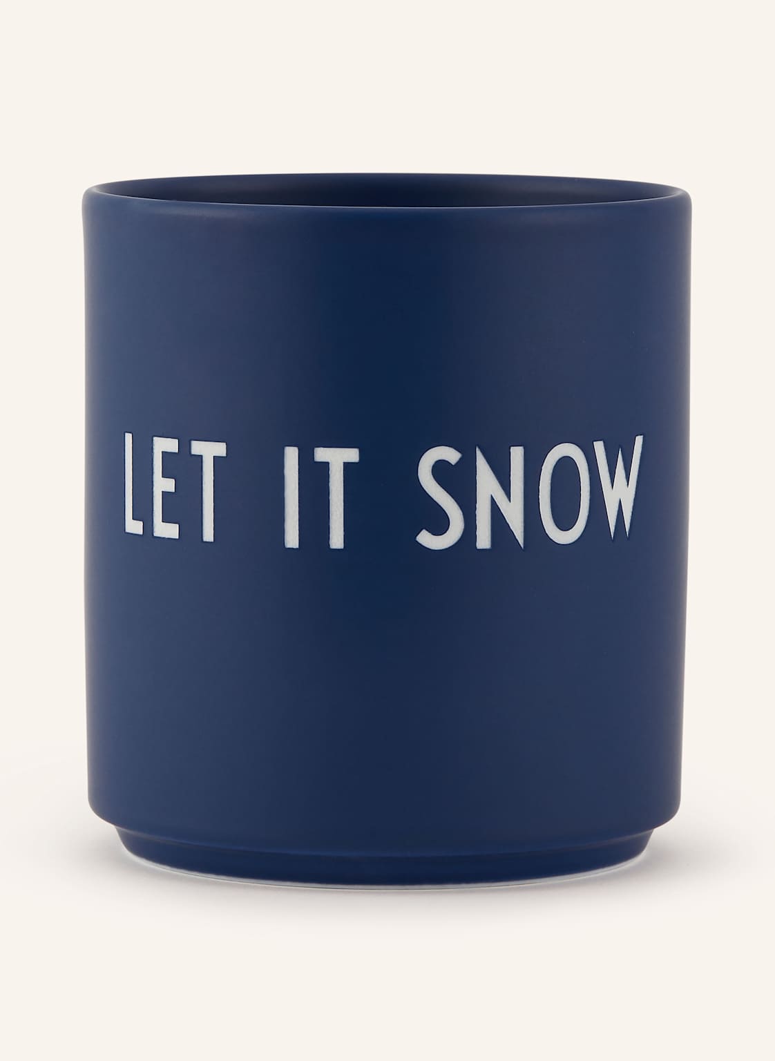 Design Letters Becher Let It Snow blau von DESIGN LETTERS