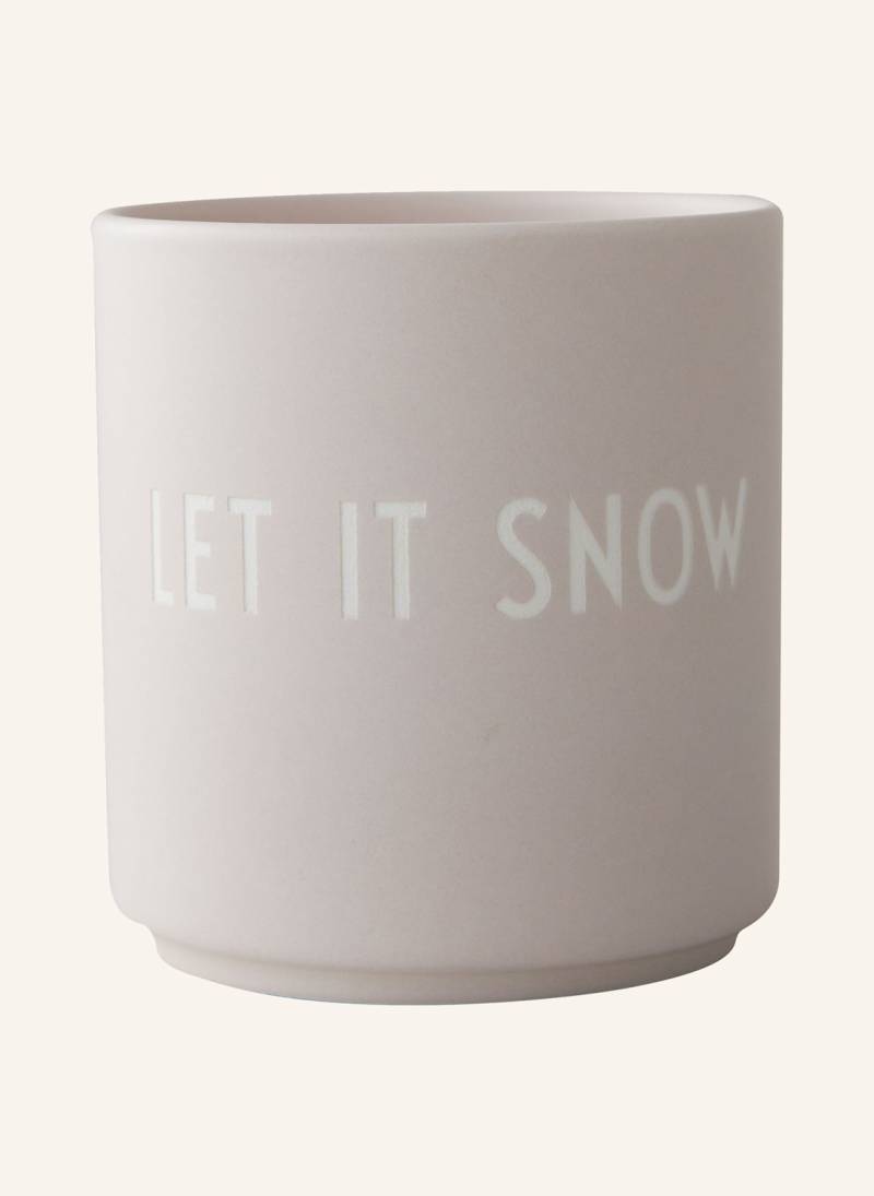 Design Letters Becher Let It Snow grau von DESIGN LETTERS