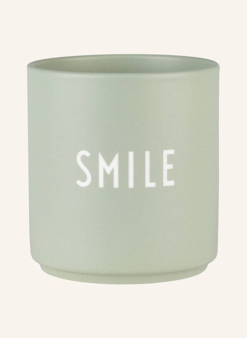 Design Letters Becher Smile gruen von DESIGN LETTERS