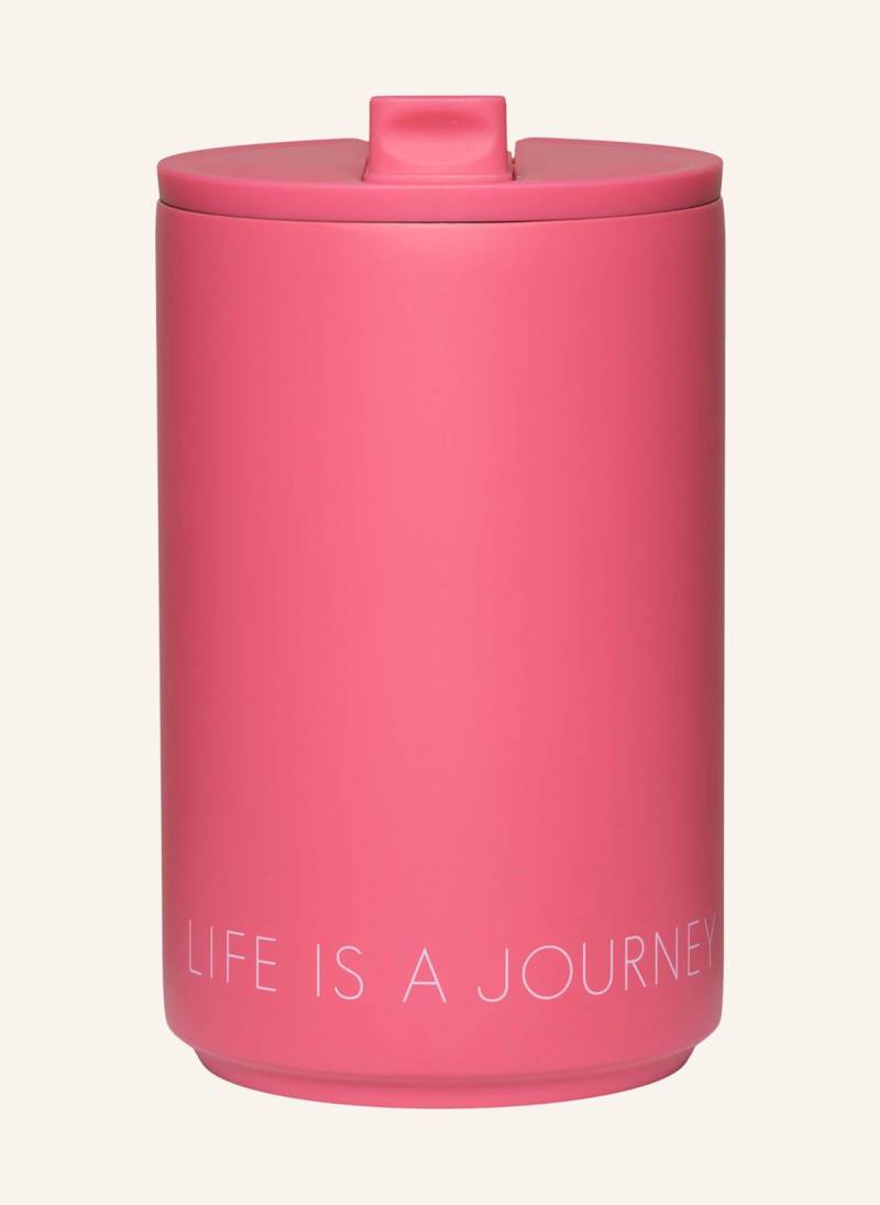 Design Letters Thermobecher Chpilifeis pink von DESIGN LETTERS