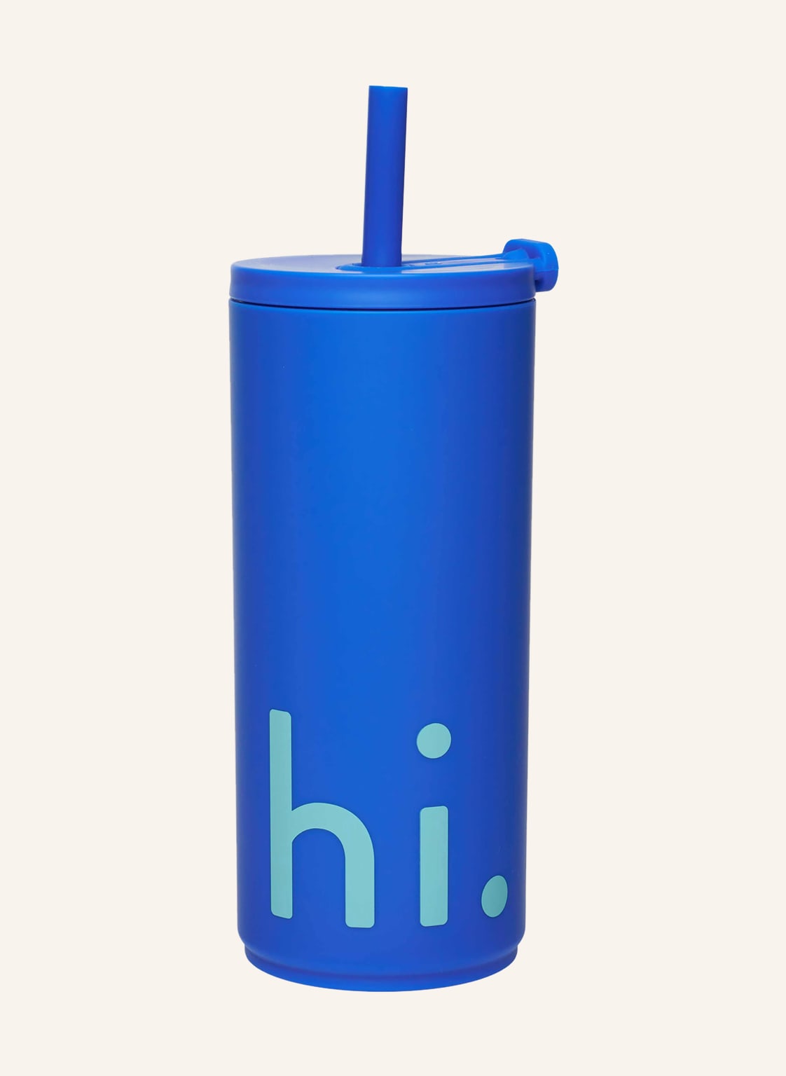 Design Letters To-Go-Becher blau von DESIGN LETTERS