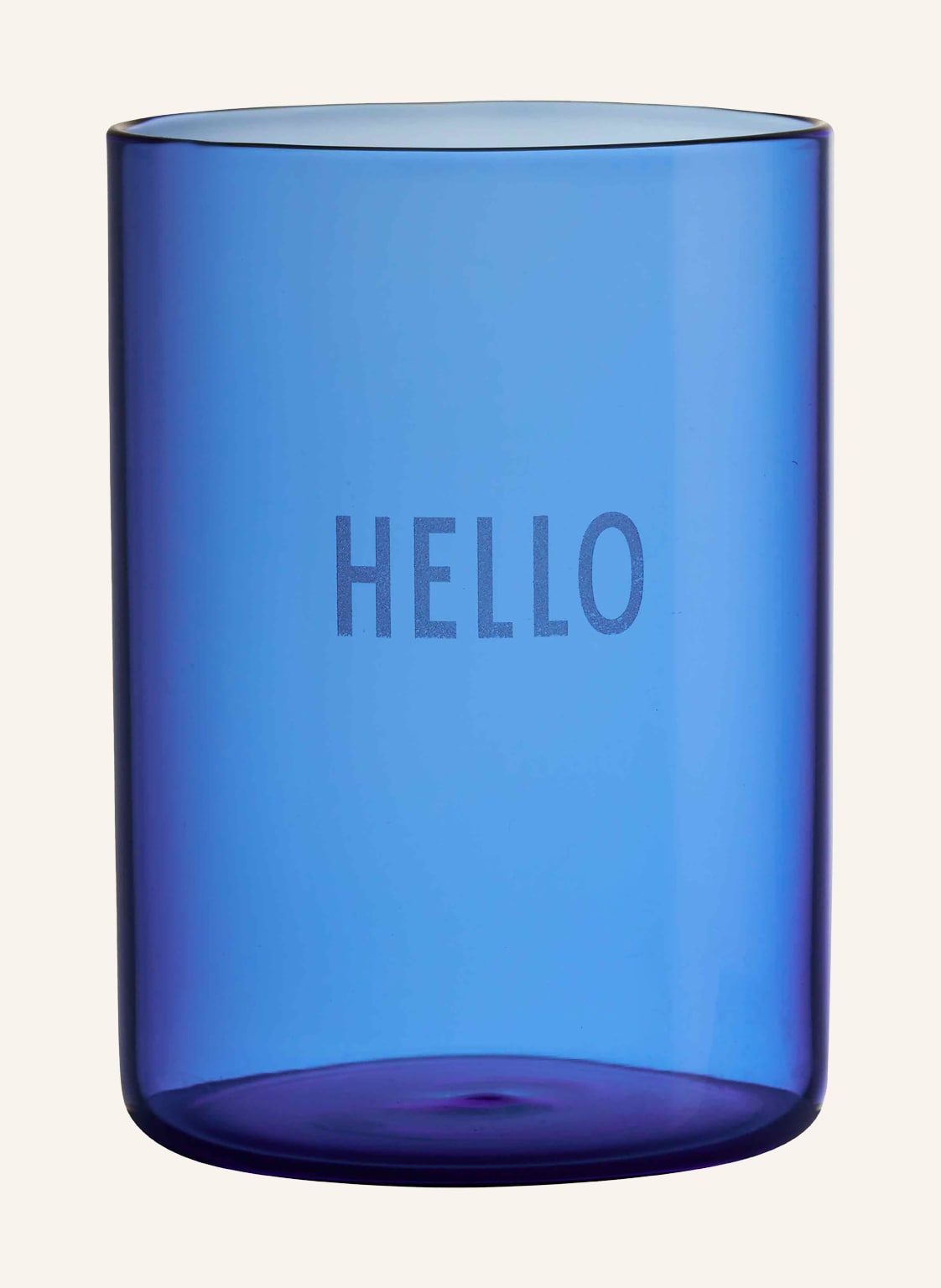 Design Letters Trinkglas Favourite blau von DESIGN LETTERS