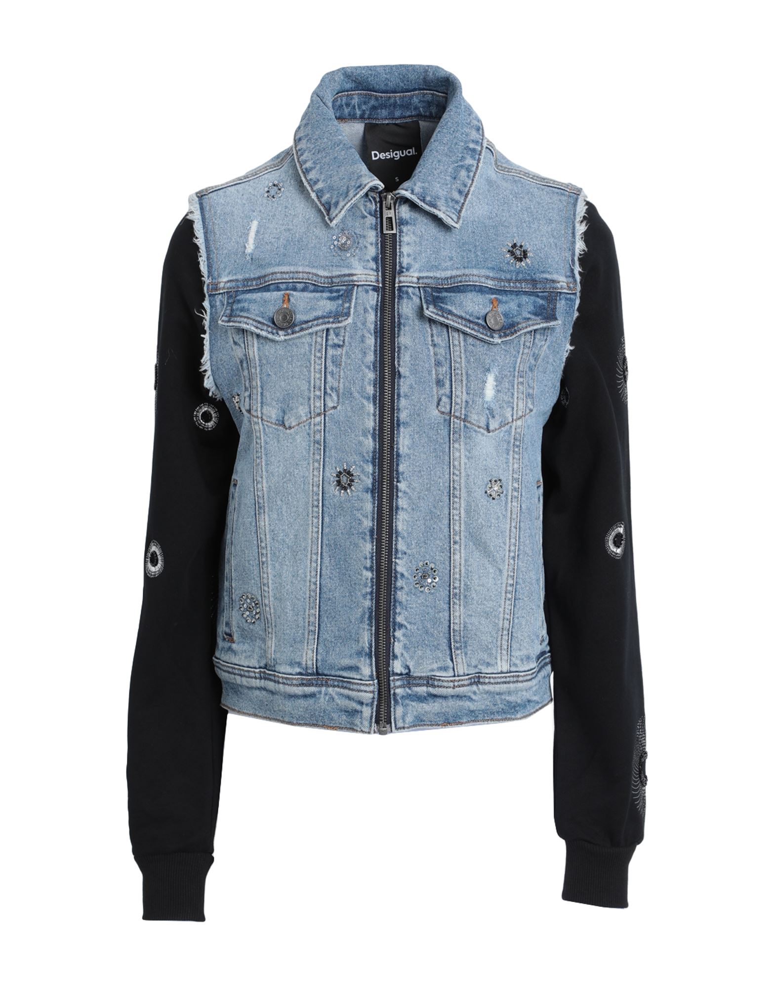 DESIGUAL Jeansjacke/-mantel Damen Blau von DESIGUAL