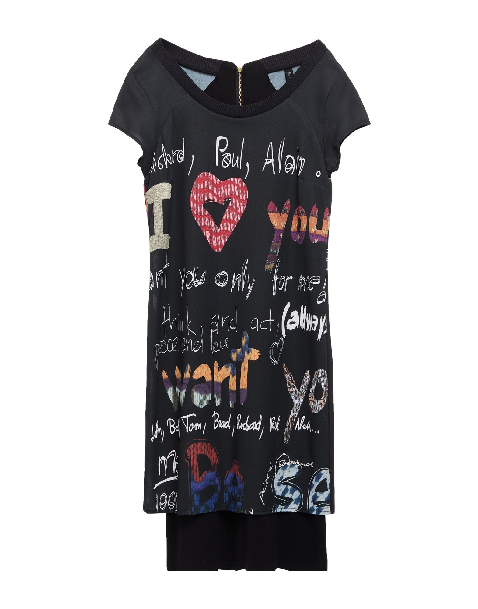 DESIGUAL Mini-kleid Damen Schwarz DESIGUAL Mini-kleid Damen Schwarz von DESIGUAL