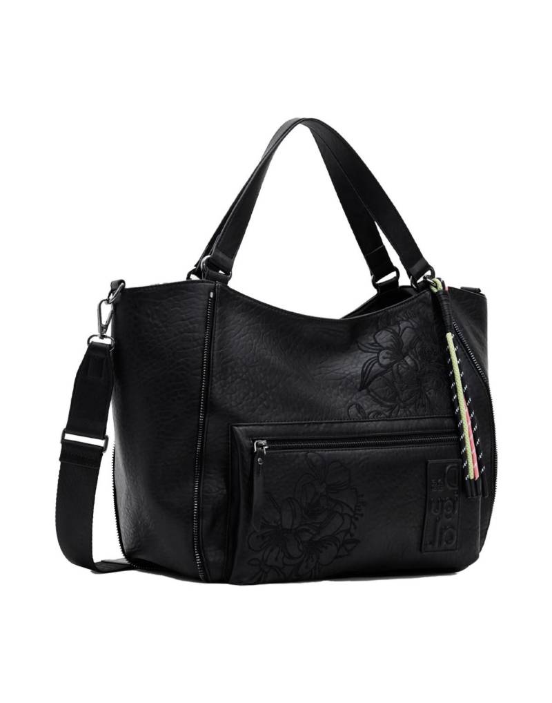 DESIGUAL Schultertasche Damen Schwarz von DESIGUAL