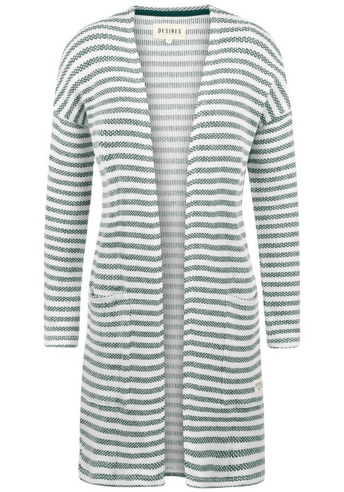 DESIRES Cardigan Fee offen geschnittene Strickjacke in Streifen Optik von DESIRES