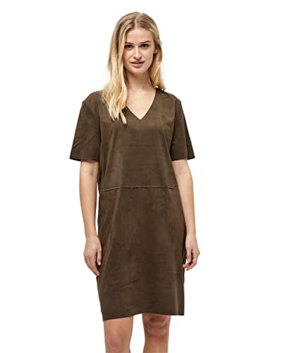 DESIRES Damen Erisa Kleid mit V-ausschnitt Grün Xl von Desires