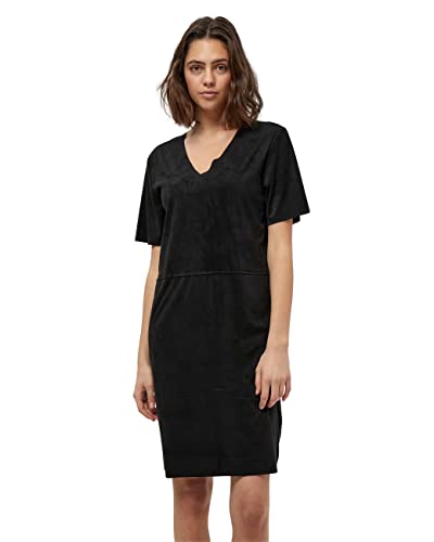 DESIRES Damen Erisa Kleid mit V-ausschnitt Schwarz L von Desires