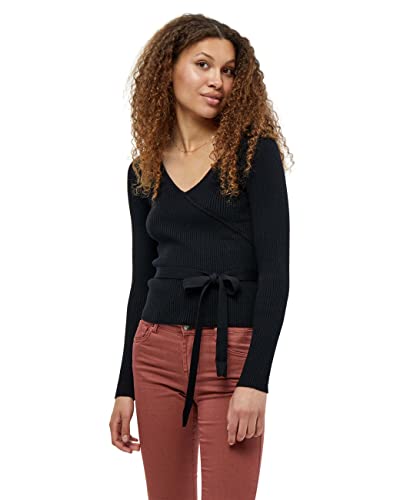 DESIRES Damen Jea Wrap Cardigan Schwarz L von Desires