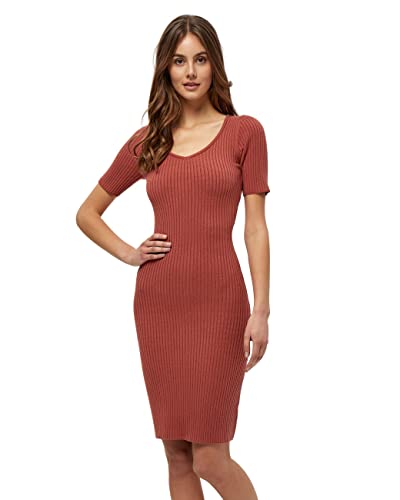 DESIRES Damen Jea-kleid Rot L von Desires