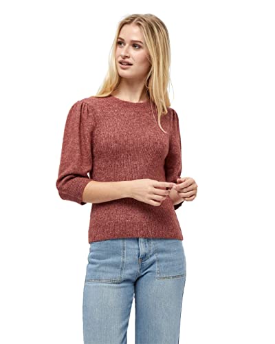 DESIRES Damen Kasia O-neck Pullover Braun L von Desires