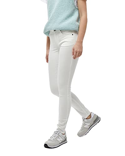 DESIRES Damen Lola Midwaist Color Jeanshose mit mittelhohem Bund Farbe, 0001 White, 25W Regular EU von Desires