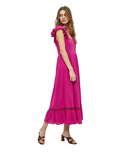 DESIRES DamenÄrmelloses Kleid in der Mitte der W, Festvial Fuchsia, M von Desires