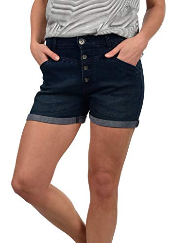 DESIRES Demi Damen Jeans Shorts Kurze Denim Hose, Größe:M, Farbe:Dark Used (9020) von Desires