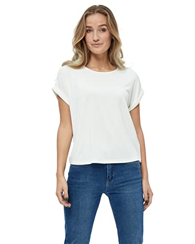 Desires Giselle T-Shirt Damen Größe L | Tshirt Damen Weiss | Frühling Bluse T Shirt Damen Kurzarm | Shirt Damen Elegant Mit Kurzen Ärmeln von Desires