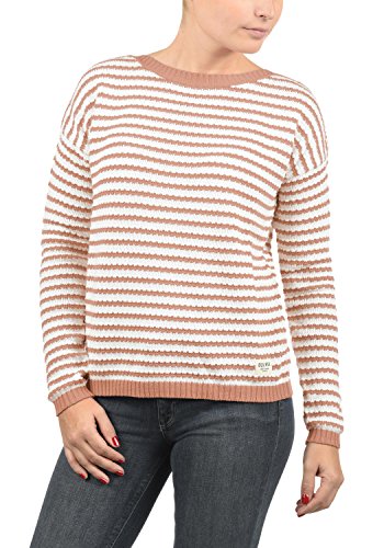 Desires Hilde Damen Winter Strickpullover Troyer Grobstrick Pullover, Größe:L, Farbe:Rose Dawn (4916) von Desires