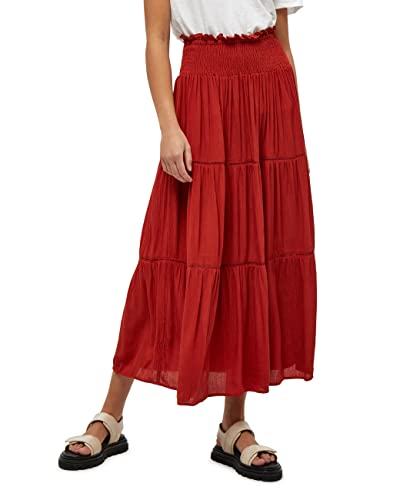 Desires ,Women's ,Debbi Smock Skirt, 8876 Burnt Red ,M von Desires