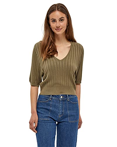 Desires ,Women's ,Geisha Rib Shortsleeve Pullover, 3975 MERMAID GREEN ,XL von Desires