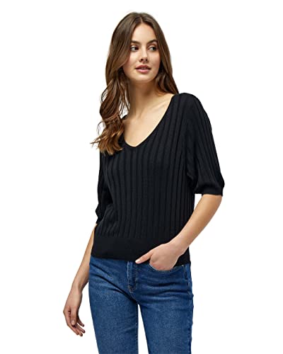 Desires ,Women's ,Geisha Rib Shortsleeve Pullover, 9000 BLACK ,S von Desires