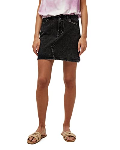 Desires ,Women's ,Lola Eyelet Skirt, 9005 BLACK WASHED ,38 von Desires