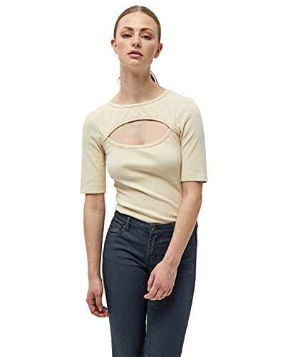 Desires Damen Dareen Bio-T-Shirt abgeschnitten, 9014 OYSTER GRAY, XS von Desires