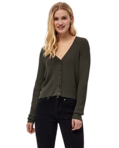 Desires Damen Geisha Rib Gerippter Cardigan, Beluga-Grün, L von Desires