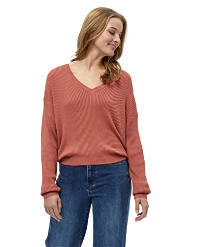 Desires Damen Geisha Rib V-Pullover, Redwood, L von Desires