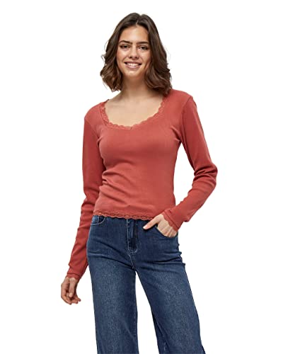 Desires Women's Dareen GOTS Lace LS, Redwood, L von Desires