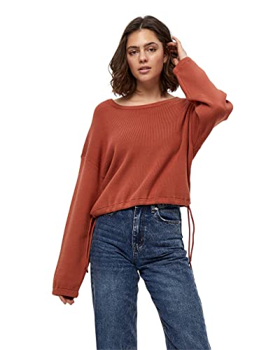 DESIRES Damen Gabi String Pullover Rot Xl von Desires