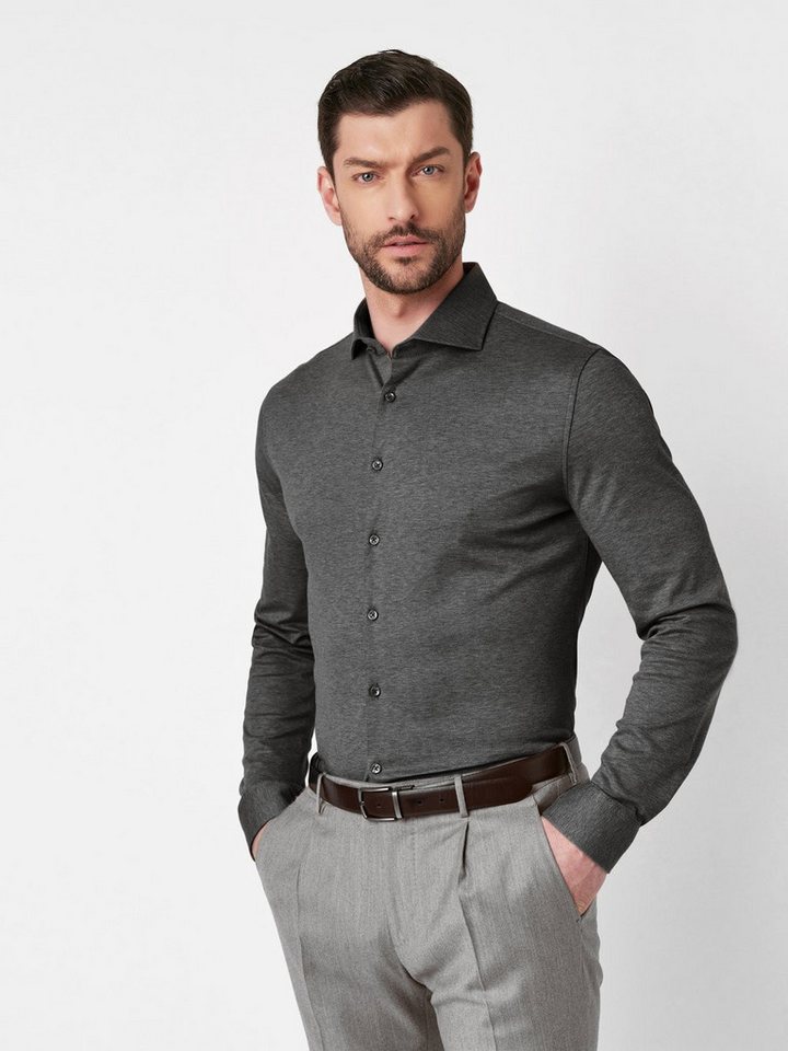 DESOTO Businesshemd Luxury Hai aus Jersey mit Hai Kragen von DESOTO