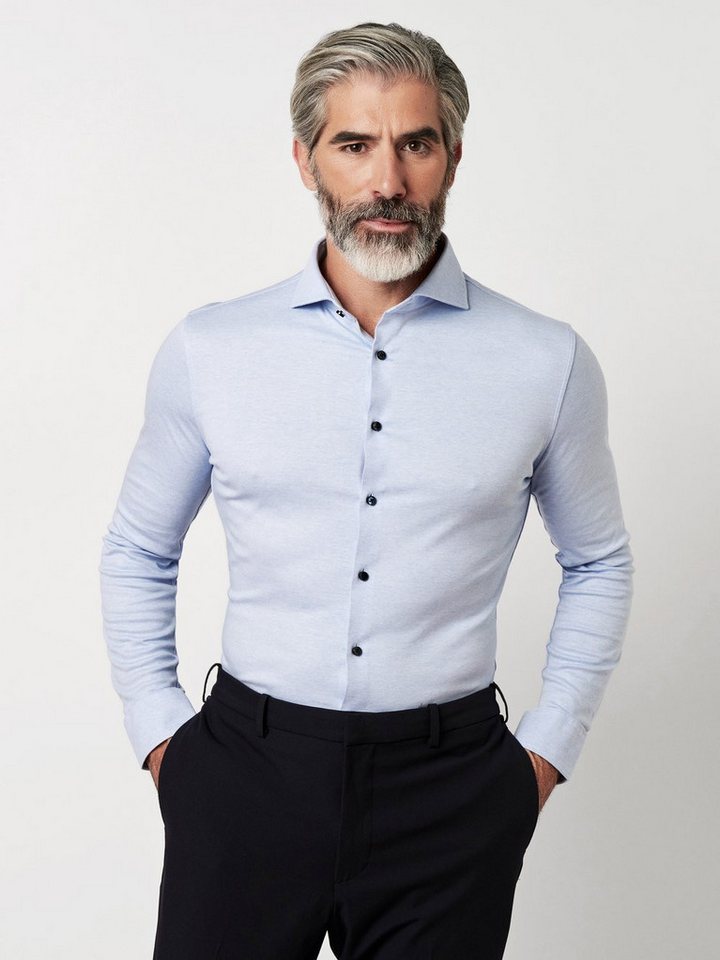 DESOTO Businesshemd Luxury Hai aus Jersey mit Hai Kragen von DESOTO