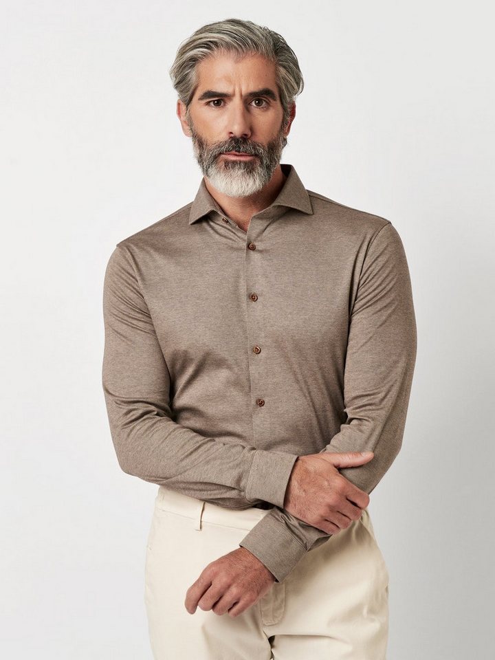 DESOTO Businesshemd Luxury Hai aus Jersey mit Hai Kragen von DESOTO