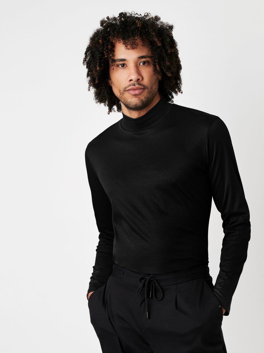 DESOTO - Casual Turtleneck solid black - Gr. - M von DESOTO