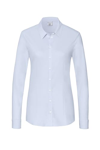 DESOTO Damen Jerseybluse - Bügelfrei Light Blue Uni 38 von DESOTO